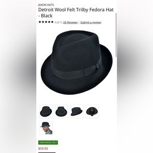 Jacon 100% Wool Fedora